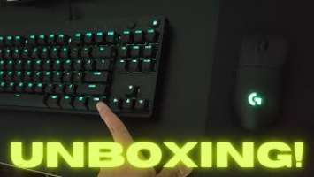 Unboxing: Logitech G Pro X Mechanical Keyboard  + G PRO Wireless Gaming Mouse + G240 Mouse Pad