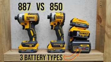 DeWalt DCF887 Impact Driver VS DeWalt DCF850 Impact Driver | 2 SCREW REVIEW