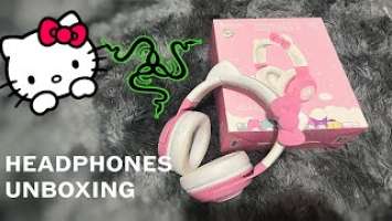 RAZER KRAKEN BT HELLO KITTY AND FRIENDS EDITION UNBOXING  RAZER HELLO KITTY HEADPHONES