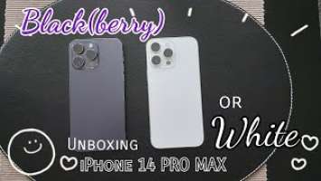 Unboxing iPhone 14 Pro Max Deep Purple 1 TB and Compare with Silver (White)