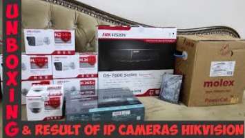 Hikvision IP Cameras, NVR, tp-link Gigabit PoE Switch, Seagate Skyhawk 2tb Hdd. Unboxing & Result.