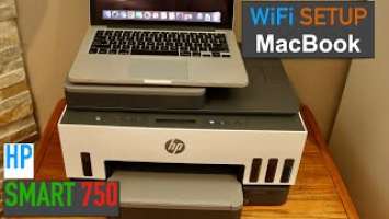 HP Smart Tank 750 WiFi Setup MacBook.