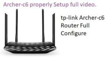 tp link archer c6 router configuration|| archer c6 router setup|| RNBD NET