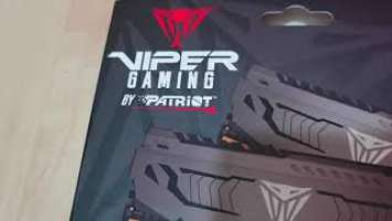 Patriot Viper Steel Series 16GB 3600mhz Unboxing