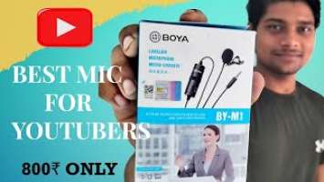 Best Mic For Youtube Videos || BOYA BY M1 Review in HINDI