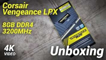 Corsair Vengeance LPX 8GB DDR4 3200MHz Unboxing (No Talking)