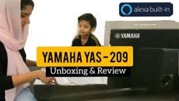 Yamaha YAS - 209 Sound bar: Wireless subwoofer and Alexa built-in ! DTS Virtual-X !