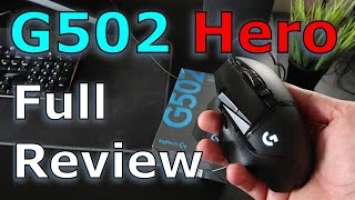 Logitech G502 Hero Gaming mouse full review, unboxing & test