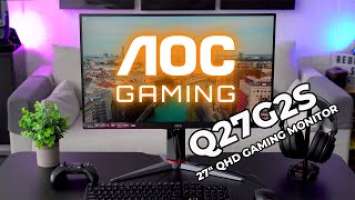 AOC Q27G2S 27" Gaming Monitor Unboxing & Review