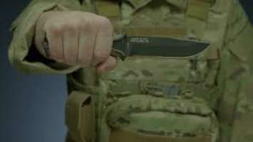 Gerber Strongarm Serrated Edge Fixed Blade - nóż taktyczny z częściowo ząbkowanym ostrzem