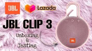 JBL Clip 3 Pink Unboxing & Testing || NicNaj Vlogs