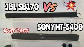 JBL Cinema SB170 2.1ch Vs. Sony HT-S400 2.1 channel Soundbar | Bass Sound Test