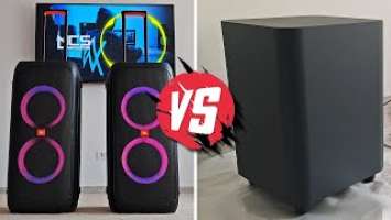 JBL BAR  800 VS 2 X JBL PARTYBOX 310 SOUND COMPARISON!BASS BOOST 1