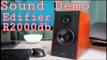 Edifier R2000db Studio Series, Book Shelf Speaker 120Watts RMS.  Sound Demo Raw, Best Products.