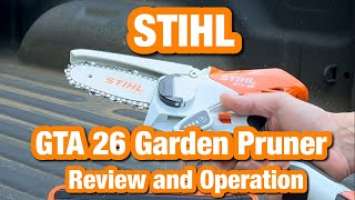 Check Out the STIHL GTA 26 Garden Pruner! Easy to use and can cut some thick branches.