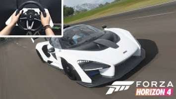 Forza Horizon 4 - McLaren Senna - Hori Racing Wheel Overdrive (RWO) - Free Roam - spring