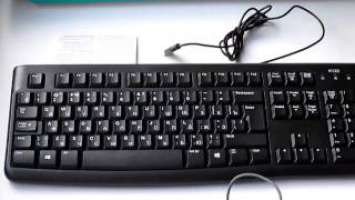 Распаковка обзор клавиатуры Logitech K120