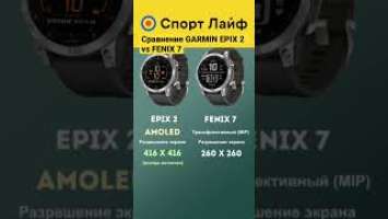 Сравнение GARMIN EPIX 2 vs FENIX 7 #shorts