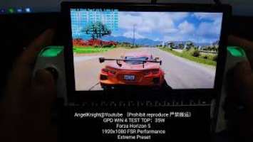 GPD WIN 4 6800U 35W Test Forza Horizon 5 EXTREME Setting