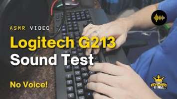 Logitech G213 Prodigy  Membrane Keyboard Typing ASMR (No Voice)