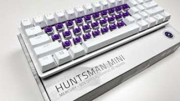 RAZER HUNTSMAN MINI MERCURY 60%(Purple Switches)-ASMR unboxing