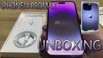 UNBOXING!!! MY IPHONE 14 PRO MAX - DEEP PURPLE 256 GB