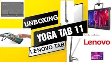 Unboxing LENOVO Tablet YOGA TAB 11 with complete specifications & details brought online in Amazon.