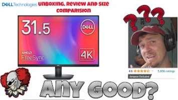 Upgrade Your Setup:  4k Dell SE3223Q Monitor Under £250  (Unboxing, Reviewing and Size Comparison)