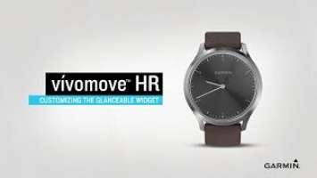 vívomove HR: Customizing the Glanceable Widget