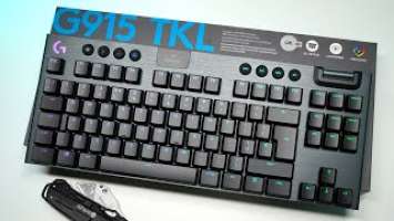 Unboxing Logitech G915 TKL Tenkeyless Lightspeed Wireless RGB Gaming Keyboard