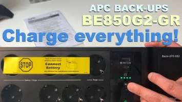 The one with APC Back-UPS BE850G2-GR: Plug Whatever On It: From Phone to Computer And BEYOND :D