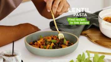 Lentil Pasta made with Titanium Chef Baker XL and Pasta shaper attachment