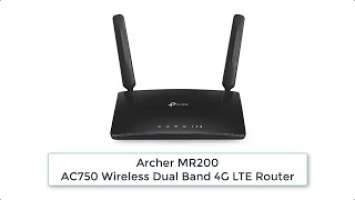 TP-Link Archer MR200 AC750 Wireless Dual Band 4G LTE Router