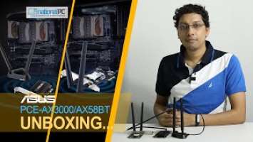 ASUS PCE-AX58BT and PCE-AX3000 Dual Band PCI-E WiFi 6 Adapter unboxing (Hindi)