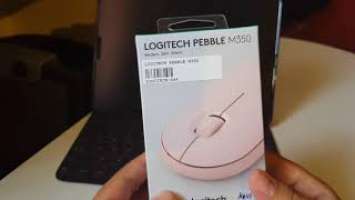 Unboxing logitech pebble M350 mouse and ipad pairing