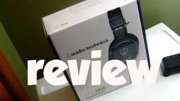 review/unboxing of the audio Technica ath m30x