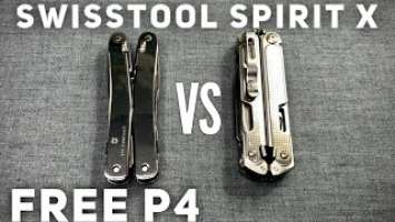 Victorinox SwissTool Spirit X and Leatherman Free P4 Comparison