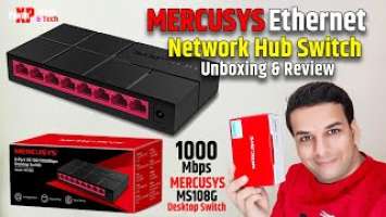 Mercusys MS108G | 1000 Mbps Gigabit Desktop Switch | Ethernet Network Hub | Unboxing & Full Review