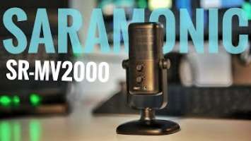 USB multicolor microphone Saramonic SR-MV2000 REVIEW and blink500 handheld adapter