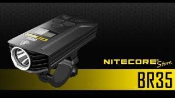 NITECORE BR35 1800 Lumen Dual Beam Rechargeable Bike Headlight w/ Remote Switch & Quick Mount