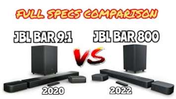 JBL Bar 9.1 Vs. JBL Bar 800 Dolby Atmos Soundbar | Full Specs Comparison