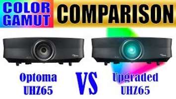 Optoma UHZ65 vs Upgraded UHZ65 (THEO-Z65) - Wide Color Gamut Comparison