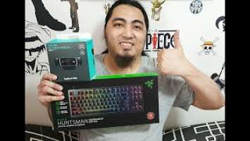 RAZER HUNTSMAN TOURNAMENT EDITION + LOGITECH C922 PRO (unboxing)