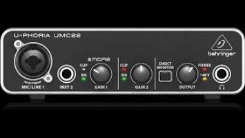 Обзор звуковой карты U-Phoria UMC22 (Behringer)