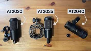 Audio-Technica Microphones Review (AT2020, AT2035, and AT2040)