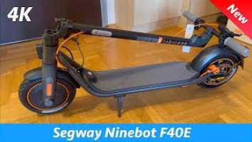 Segway Ninebot F40E Unboxing & FIRST ride in 4K (V2) Electric KickScooter 2023