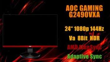 Все нюансы монитора  - AOC GAMING G2490VXA на Va матрице.