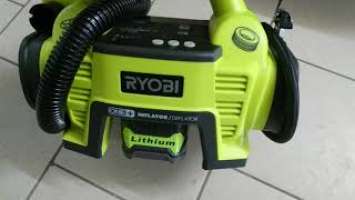 Современный насос— Компрессор для авто Ryobi ONE+ R18I.