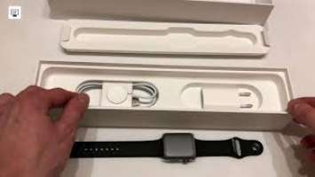 Распаковка Apple Watch Series 3 42mm Space Gray Aluminum