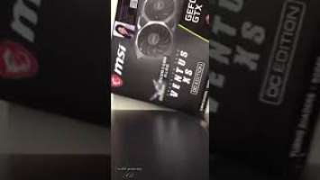 MSI GEFORCE GTX 1660 Super Ventus XS OC Edition unboxing